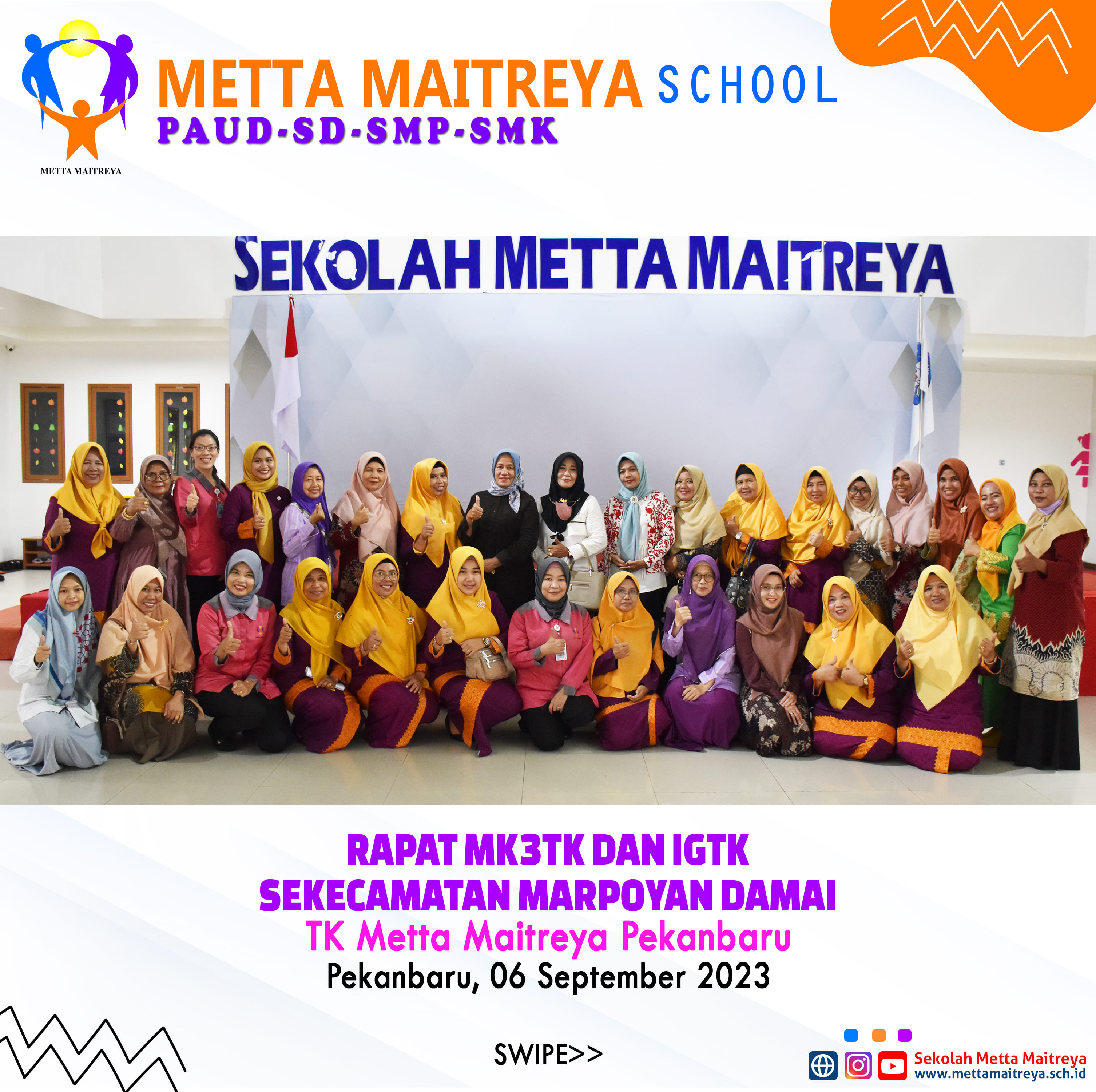 Rapat MK3TK & IGTK sekecamatan Marpoyan Damai | TK METTA MAITREYA